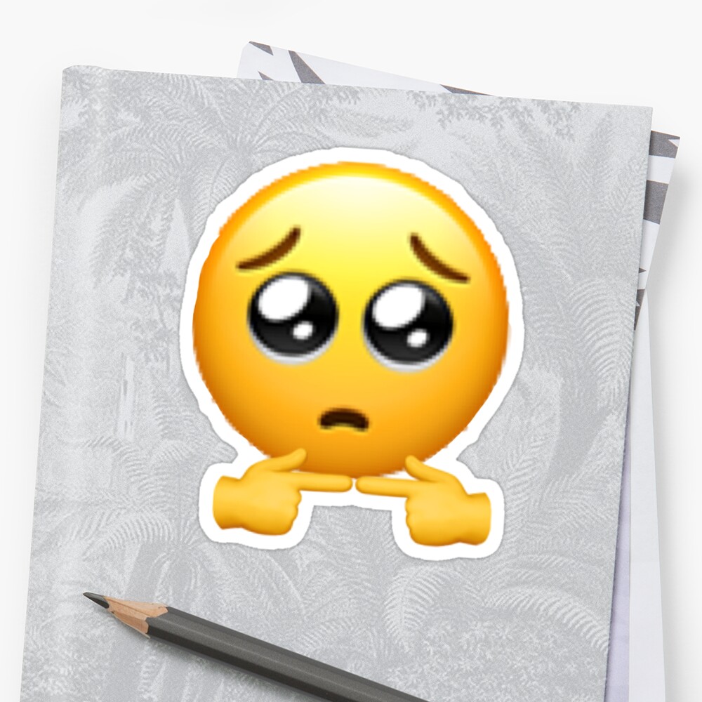  shy emoji tik tok  Sticker by meghancrain Redbubble