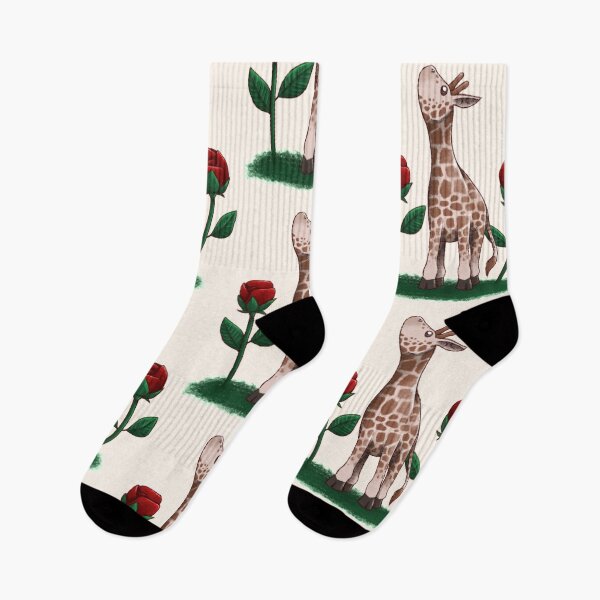 Item preview, Giraffe and Rose Buds designed and sold by Hylli.