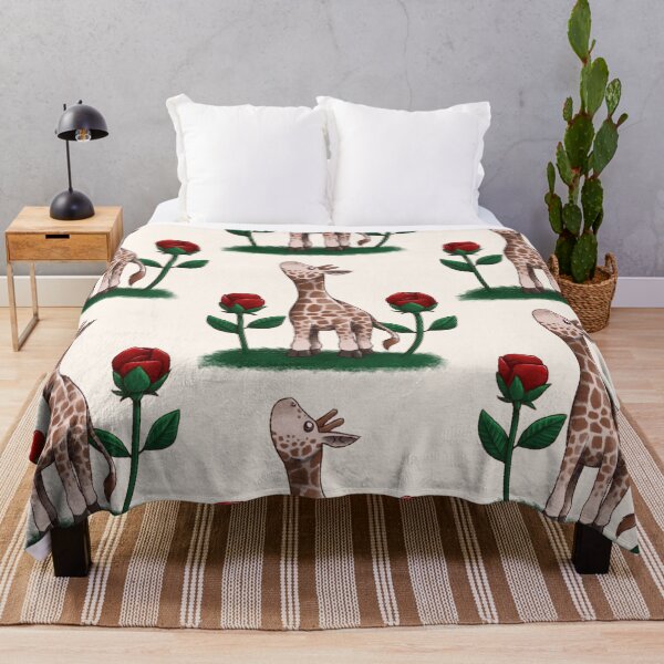 Item preview, Giraffe and Rose Buds designed and sold by Hylli.