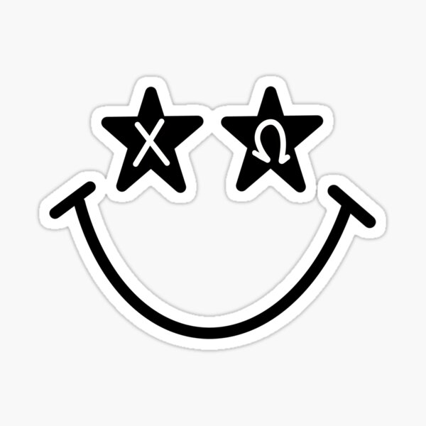 chi omega starry eyed smiley Sticker
