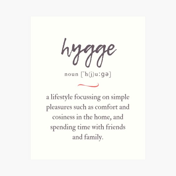 Item preview, Hygge Definition | Dictionary Collection designed and sold by Designschmiede.