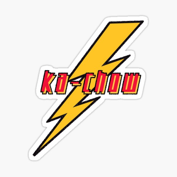 Lightning Ka Chow Sticker For Sale By Annacorbitt Redbubble