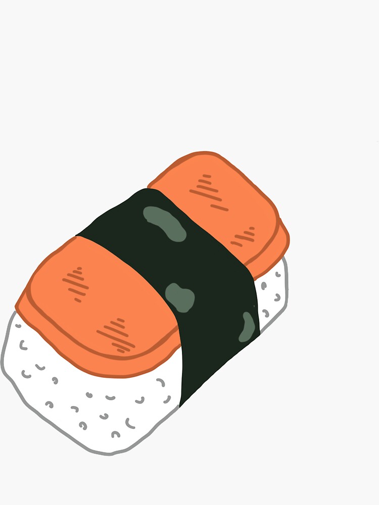 "Spam Musubi" Sticker by DesertAloha | Redbubble