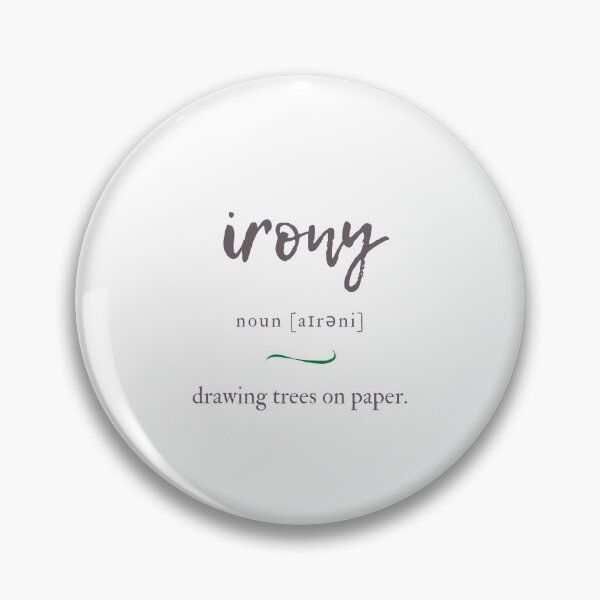 Artikelvorschau, Irony (Ironie) Definition | Dictionary Collection entworfen und verkauft von Designschmiede.