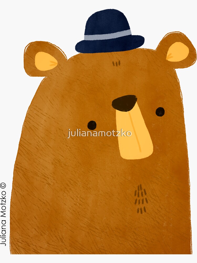 Bear with Hat by julianamotzko