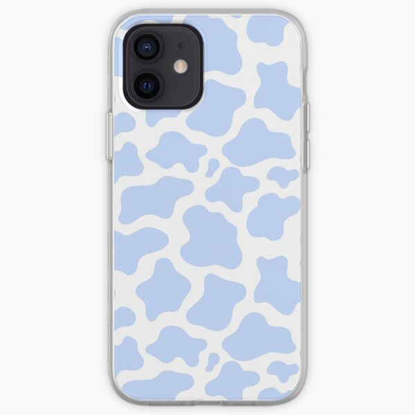 blue cow print! iPhone Soft Case