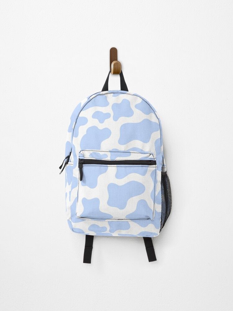 cow print - blue Backpack by K.apchi