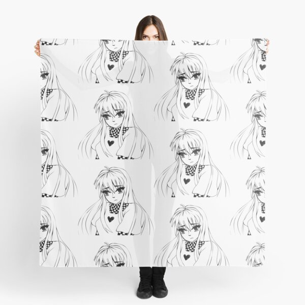 Sad Anime Girl Scarves Redbubble