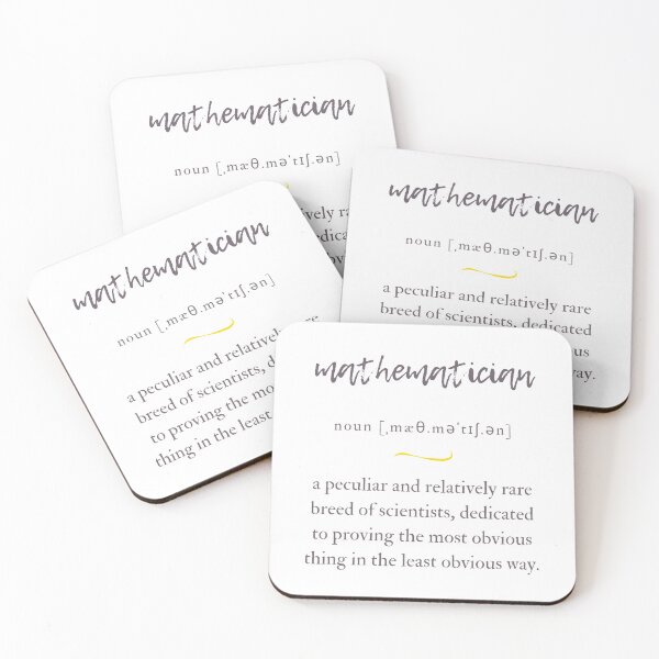 Item preview, Mathematician Definition | Dictionary Collection designed and sold by Designschmiede.