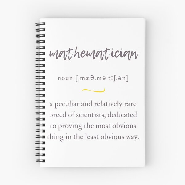 Item preview, Mathematician Definition | Dictionary Collection designed and sold by Designschmiede.