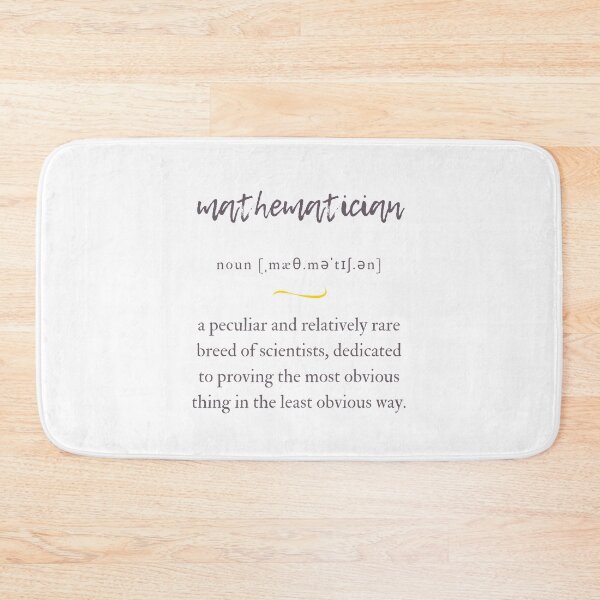 Item preview, Mathematician Definition | Dictionary Collection designed and sold by Designschmiede.