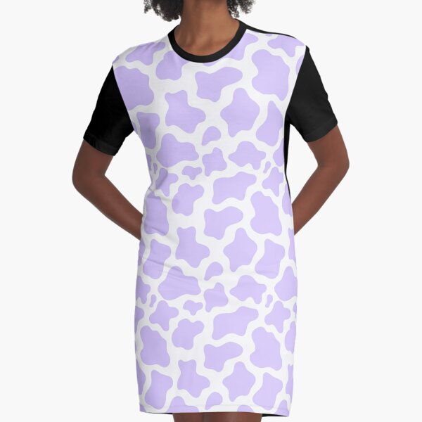 purple cow print! Graphic T-Shirt Dress