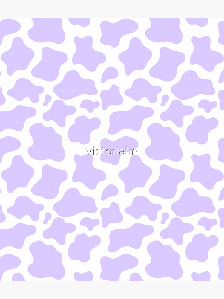 purple cow print! Leggings for Sale by victoriabr