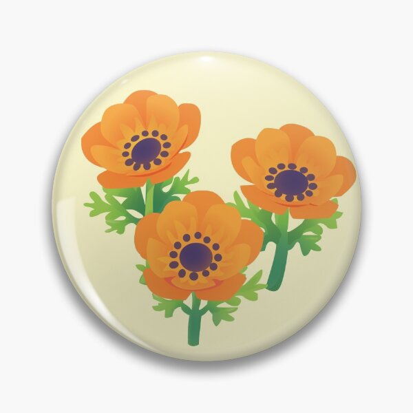 Item preview, Orange Windflower designed and sold by TheMajesticGoat.
