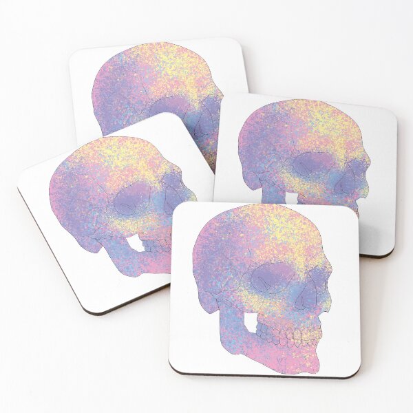 Item preview, Pastel Skull Splatter Anatomy Inked designed and sold by onetrickpotato.