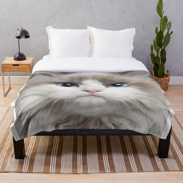 Item preview, funny cat ragdoll cat face designed and sold by kalimiro.