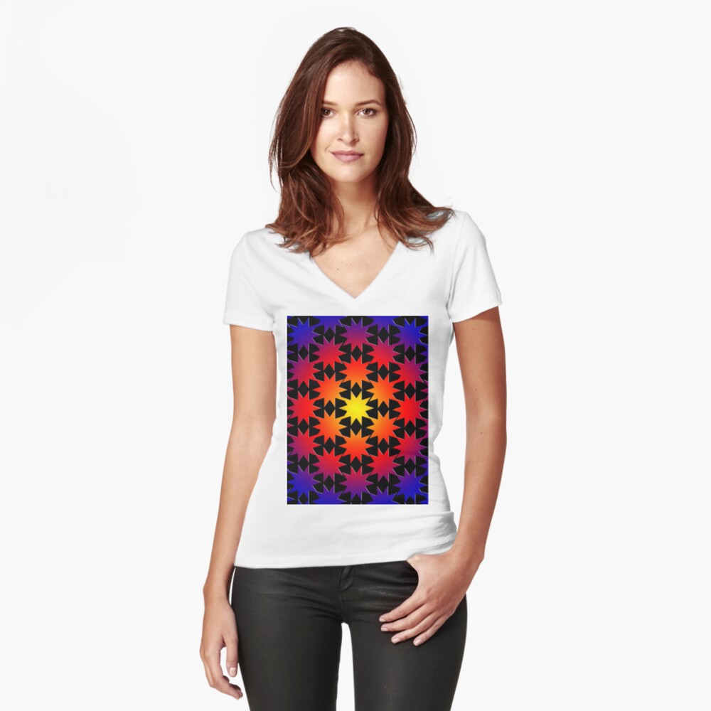 Item preview, Fitted V-Neck T-Shirt designed and sold by roggcar.