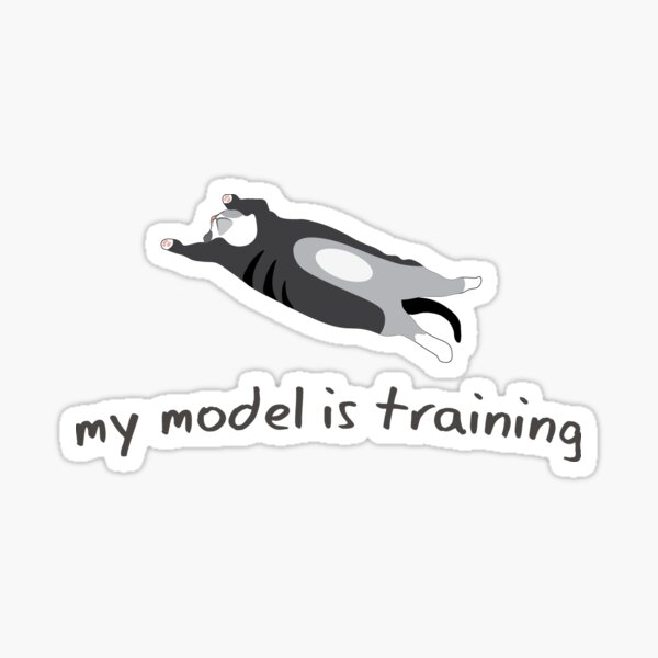 Item preview, My Model is Training Cat designed and sold by code-doggo.