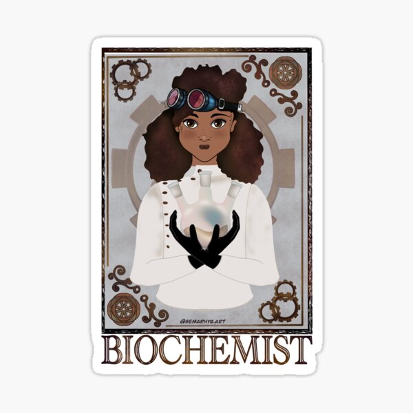 Biochemist (STEAMpunk Art) Sticker