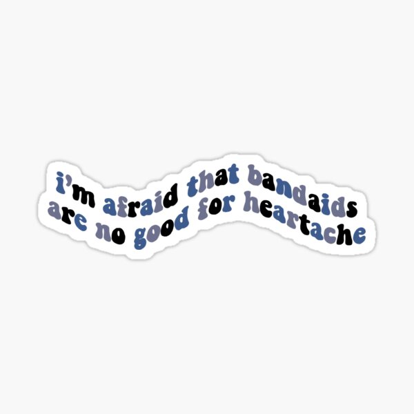 bandaids keshi lyric sticker Sticker