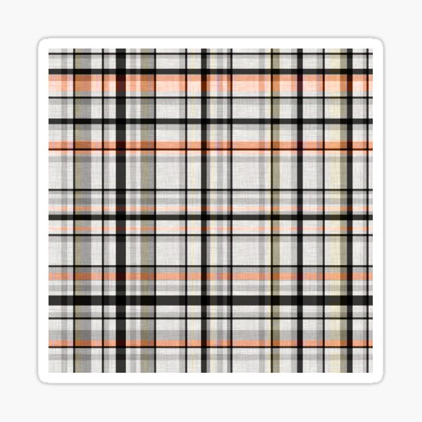Vista previa del artículo con la obra « rayas naranjas sobre gris. Tartán», diseñado y vendido por marinaklykva.