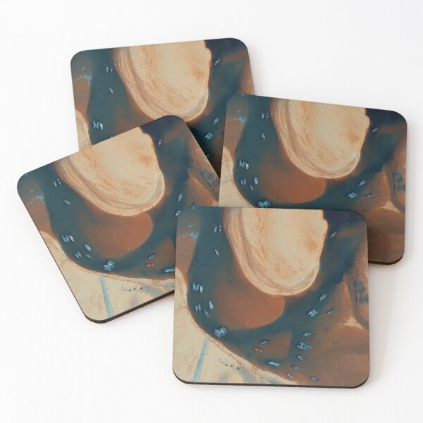 Item preview, Boats on the white and brown sand deltas  designed and sold by ModernDesign101.