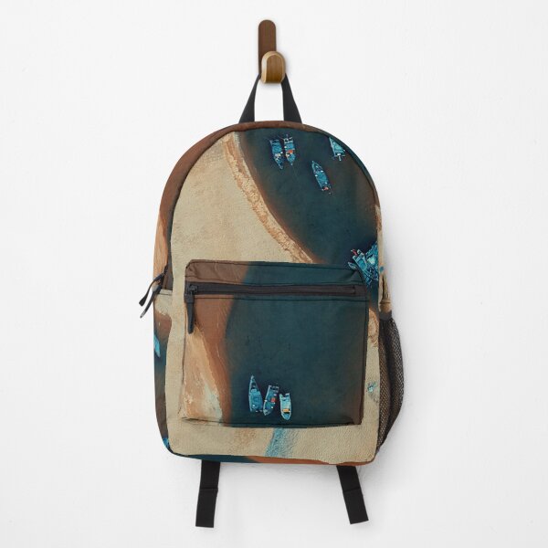 Item preview, Boats on the white and brown sand deltas designed and sold by ModernDesign101.