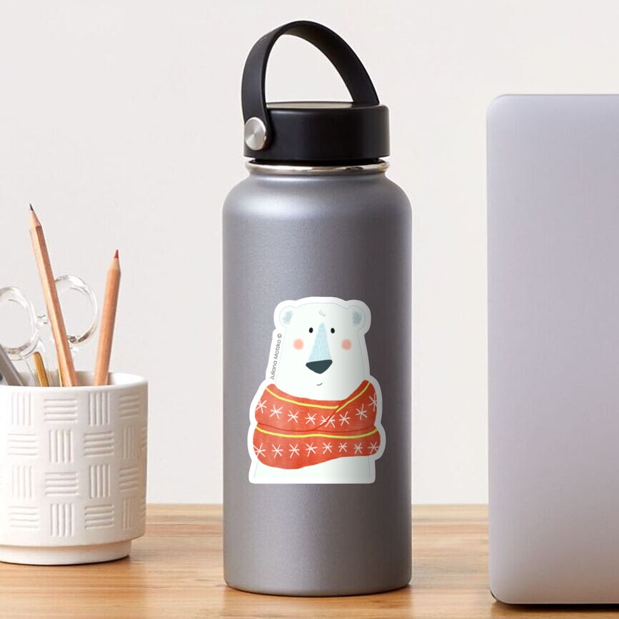 Polar Bear with scarf Sticker