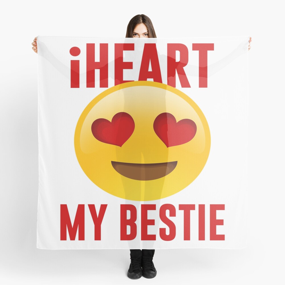 "I Love My Bestie Bestfriend Shirt I Love My Bff Best friend Tanktop Emoji Tank Heart