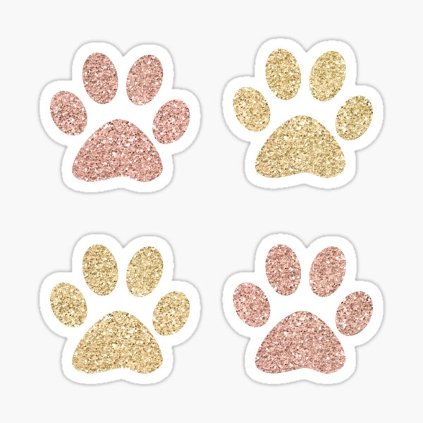 Item preview, Gold and Pink Paw Prints Pack designed and sold by Julie Erin Designs.