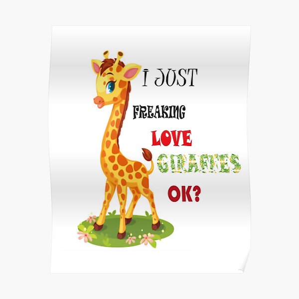 Giraffe Meme Posters Redbubble - pin by roblox cheeky chic on giraffe graphics giraffe