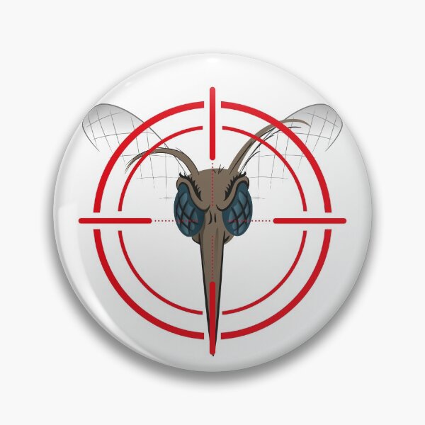 Item preview, Nature, Mosquito with stilt sights signal or target, Front head. Ideal for informational and institutional related sanitation and care designed and sold by LucianoCosmo.