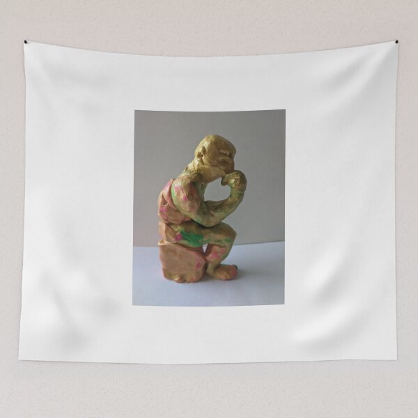 Item preview, Thinking Man clay sculpture designed and sold by Mike Valentine.