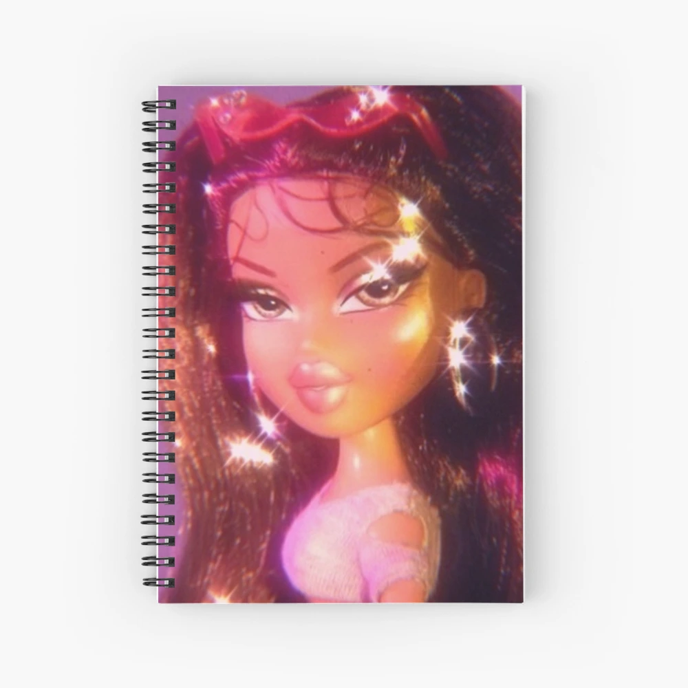 Y2k Aesthetic Pink Bratz Doll Spiral Notebook by Price Kevin