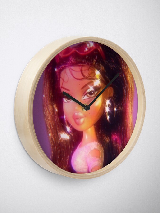 bratz doll 90s y2k aesthetic Clock for Sale by rebsunn