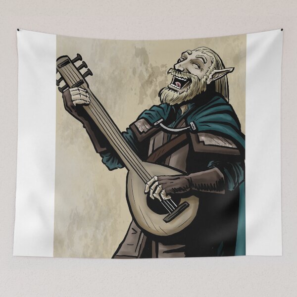 Item preview, Hrilligho Half Elf Bard designed and sold by Dungeonmusings.