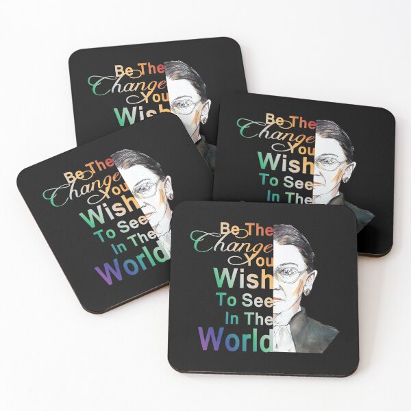 Item preview, Ruth Bader Ginsburg RBG Be The Change In The World graphic designed and sold by TrustedNomads.