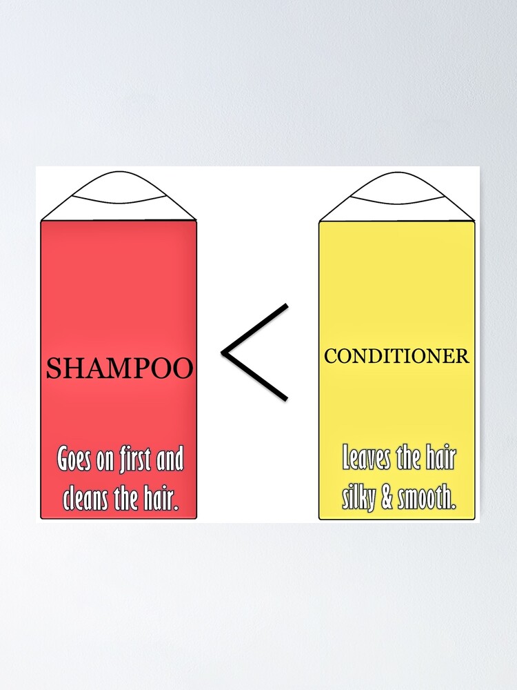 "Billy Madison Shampoo vs. Conditioner (Team Conditioner)" Poster by