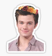 Chris Flower Crown Sticker