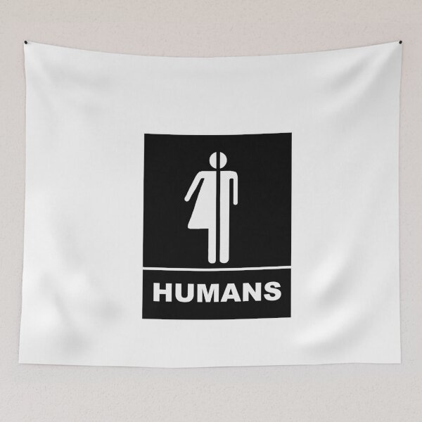 Item preview, Gender-neutral bathroom sign  designed and sold by relaventcontent.
