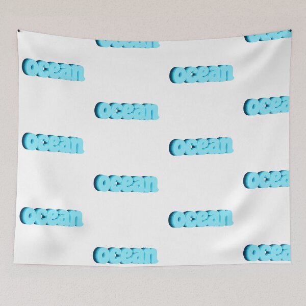 Item preview, Retro Blue Ocean designed and sold by paigerhodess.