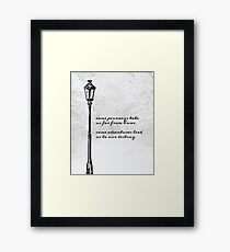 Narnia Lamp Post Framed Print