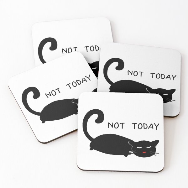 Item preview, NOPE. Not Today - Black CAT - teen design - Best gifts for lazy youth and teens designed and sold by BestStuffDepot.