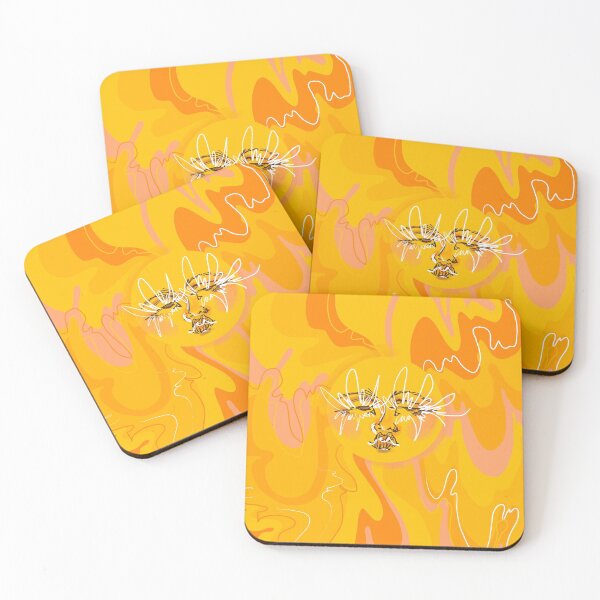Item preview, Trippy Orange and Yellow 60's/70's Inspired Sun  designed and sold by rhinestonerodeo.