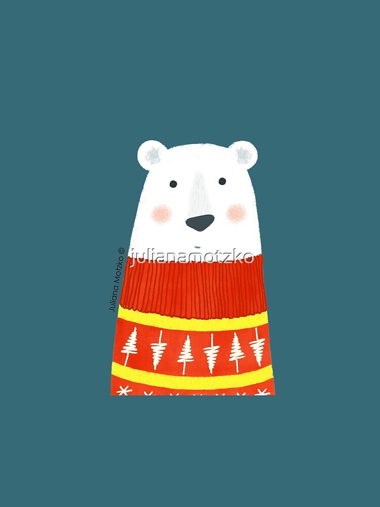 Polar Bear with Sweater by julianamotzko