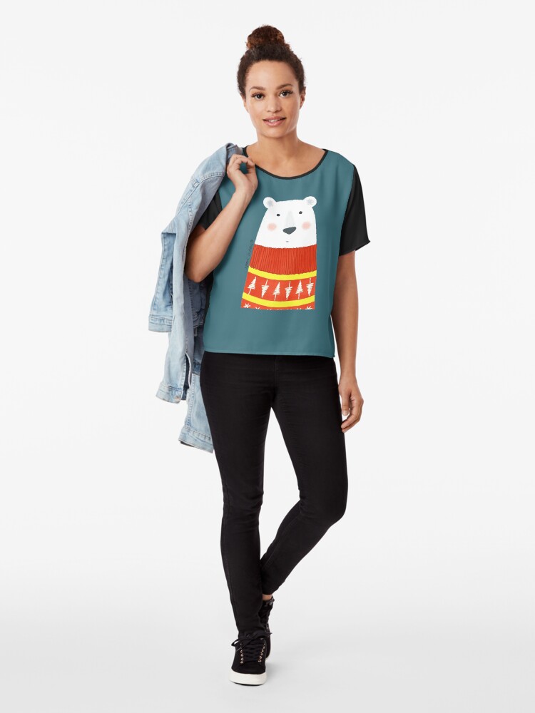 Alternate view of Polar Bear with Sweater Chiffon Top