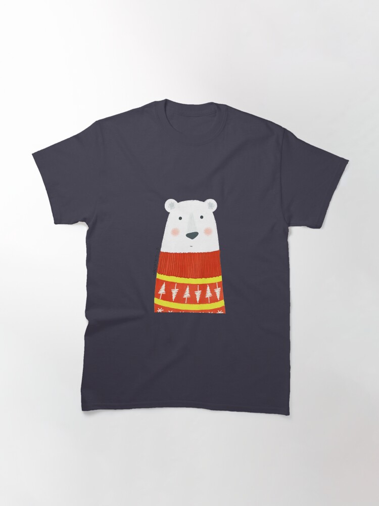 Alternate view of Polar Bear with Sweater Classic T-Shirt