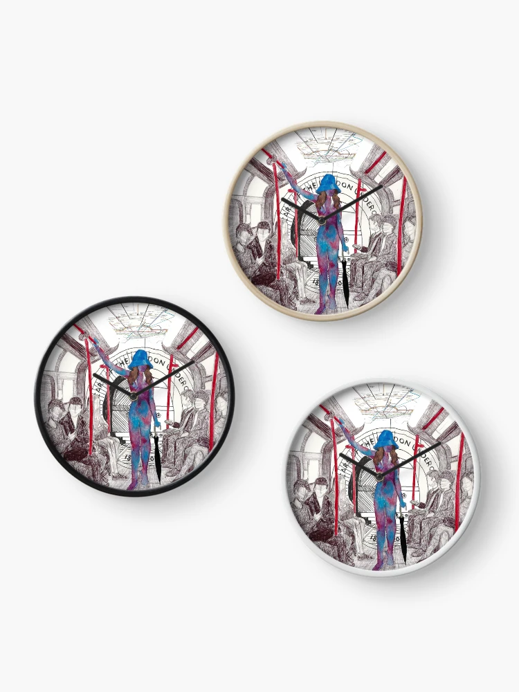Thumbnail 3 of 4, Clock, Commuting pt.4 designed and sold by RitaFreely.