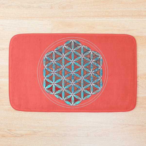 Item preview, flower of life aqua orange  designed and sold by filippobassano.