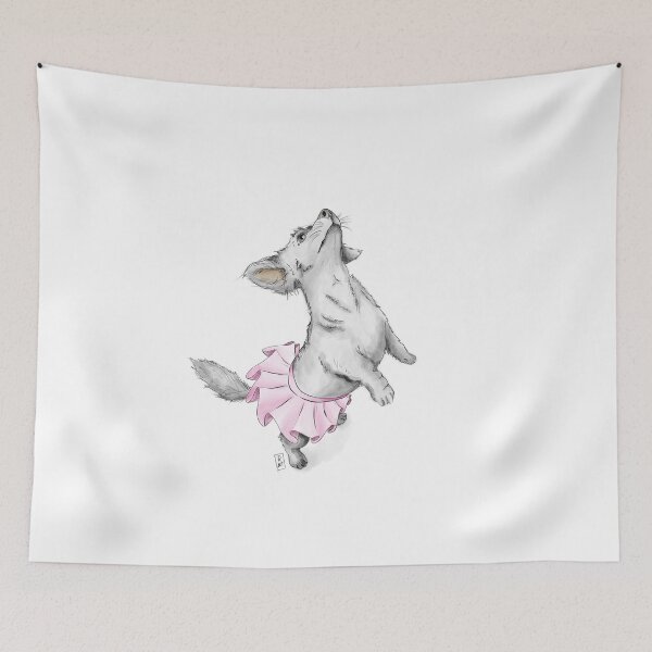 Item preview, Dog in a tutu - Dog illustration designed and sold by Ilya-pio-art.